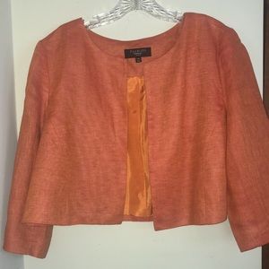 Burnt orange 14P short blazer